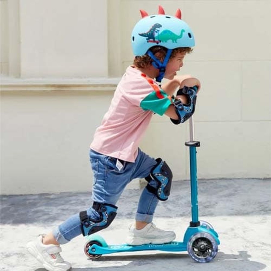 Ride On Toys Micro | Micro Mini Deluxe Led Scooter Aqua - Toy Buzz