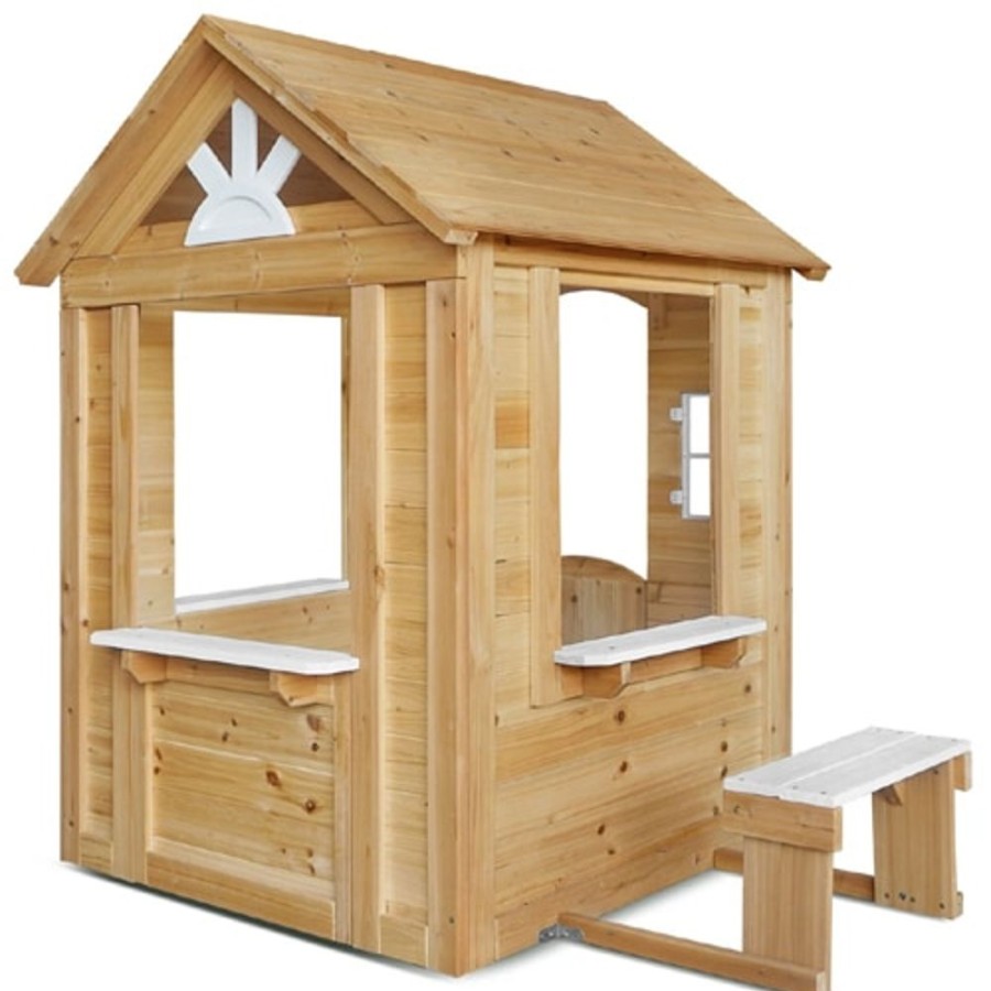 Outdoor Lifespan Kids | Lifespan Kids Teddy Cubby House V2 In Natural Timber - Toy Buzz