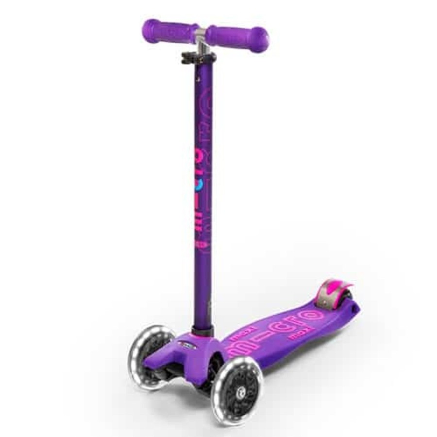 Ride On Toys Micro | Micro Maxi Deluxe Scooter Led Purple - Toy Buzz