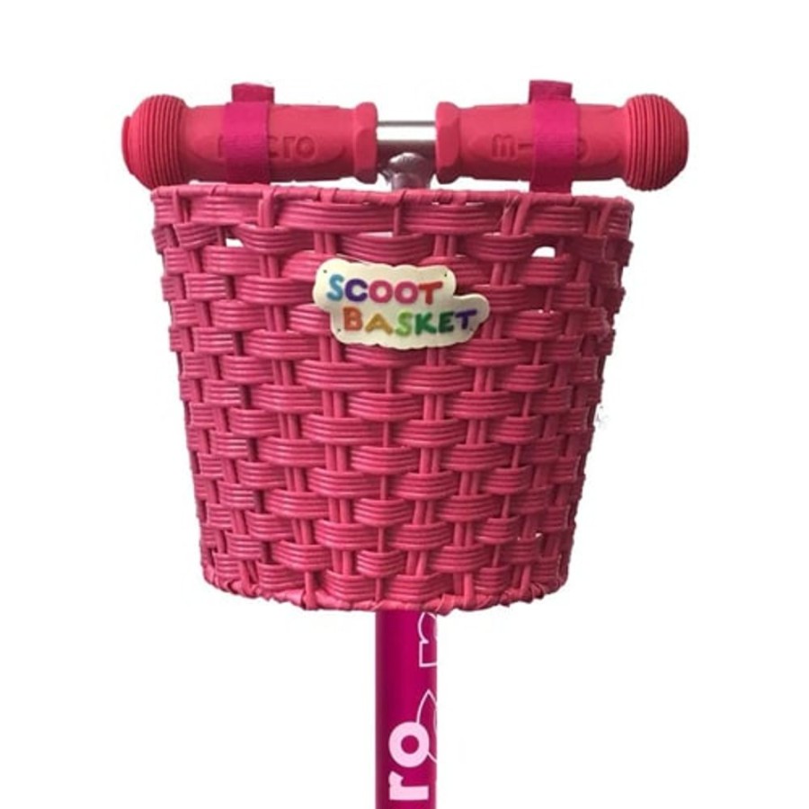 Ride On Toys Micro | Micro Scooter Bike Basket Pink - Toy Buzz