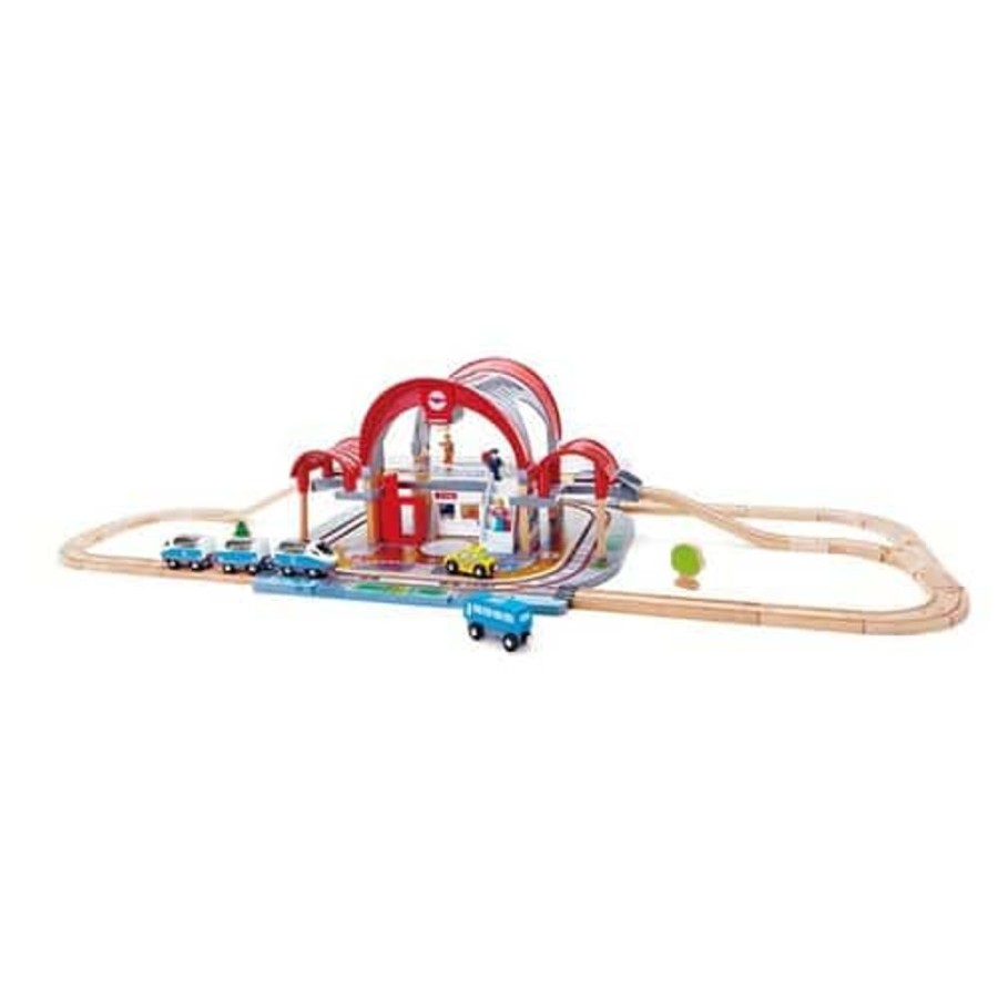 Educational & Science Hape | Hape Grand City Station 45 Pieces - Toy Buzz