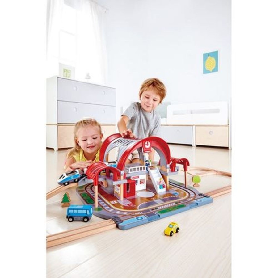 Educational & Science Hape | Hape Grand City Station 45 Pieces - Toy Buzz