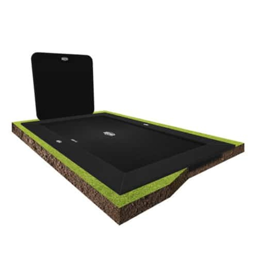 Outdoor Berg | Berg Ultimate Elite Flatground Grey Trampoline With Aero Wall - Toy Buzz