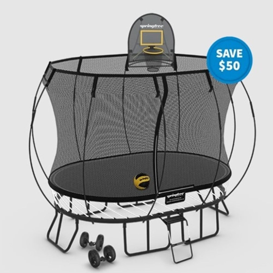 Outdoor Springfree | Springfree Compact Oval Trampoline Bundle - Moving Bundle - Toy Buzz