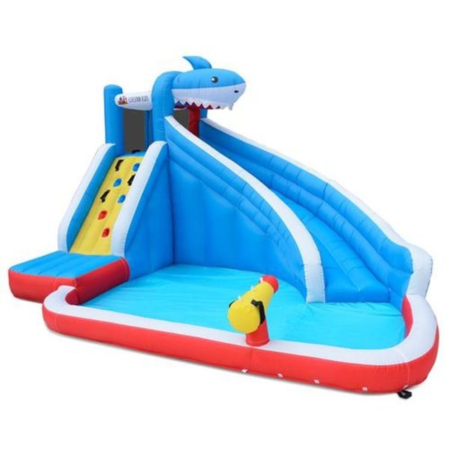 Outdoor Lifespan Kids | Lifespan Kids Sharky Slide And Splash Inflatable - Toy Buzz