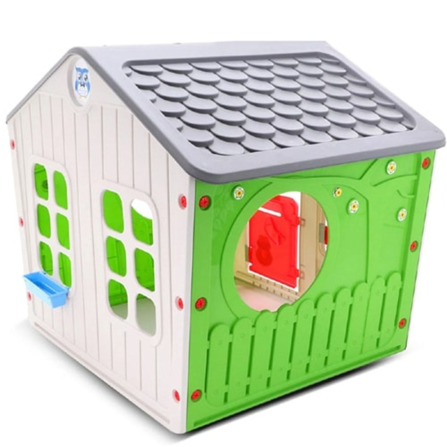 Outdoor Lifespan Kids | Lifespan Kids Starplay Galilee Village House Green And Grey - Toy Buzz