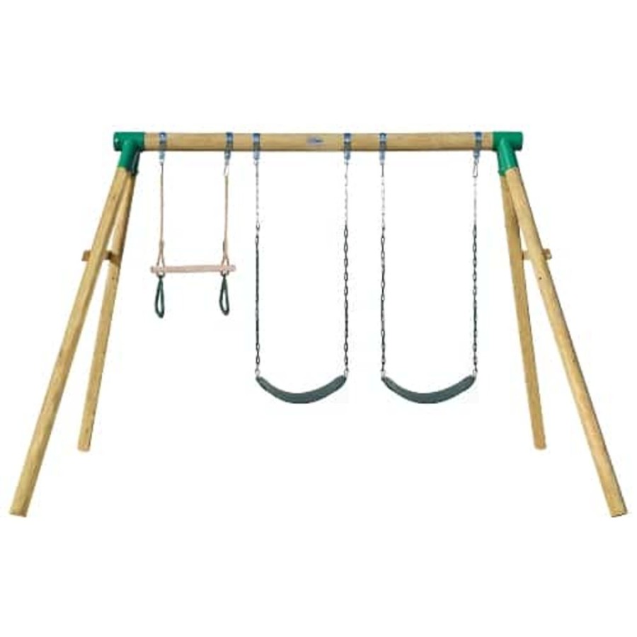 Outdoor Lifespan Kids | Lifespan Kids Wesley Double Swing With Trapeze - Toy Buzz