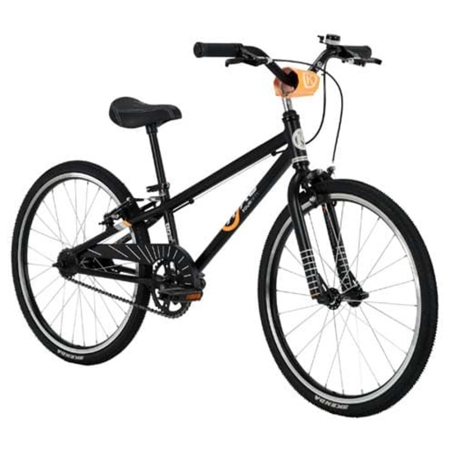 Ride On Toys BYK | Byk E-450 Boys Bike Black And Neon Orange - Toy Buzz