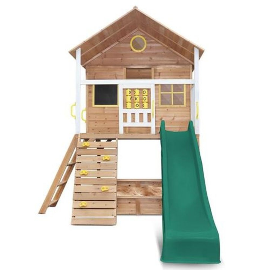 Outdoor Lifespan Kids | Lifespan Kids Warrigal Cubby House Green Slide - Toy Buzz