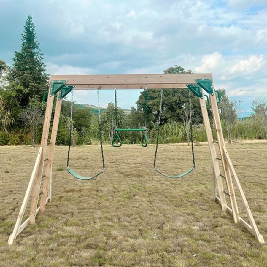 Outdoor Lifespan Kids | Lifespan Kids Daintree 2 In 1 Monkey Bars And Swing Set - Toy Buzz