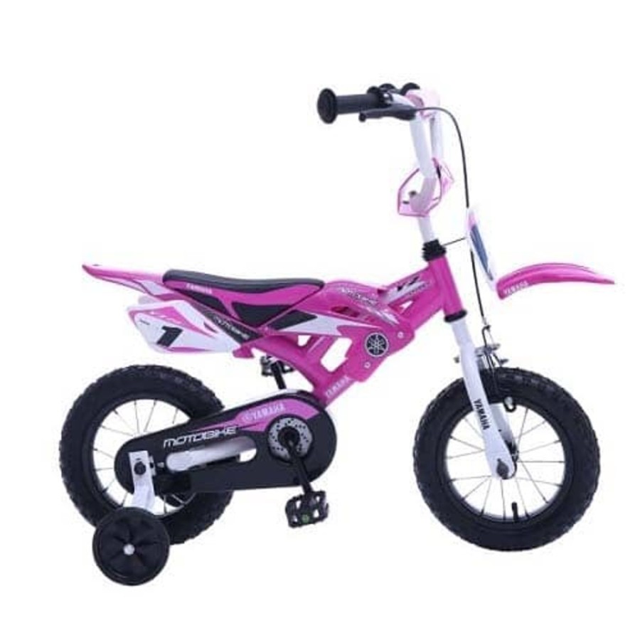 Ride On Toys Yamaha | Yamaha 12 Inch Motobike Child'S Bmx Bike Girls - Toy Buzz