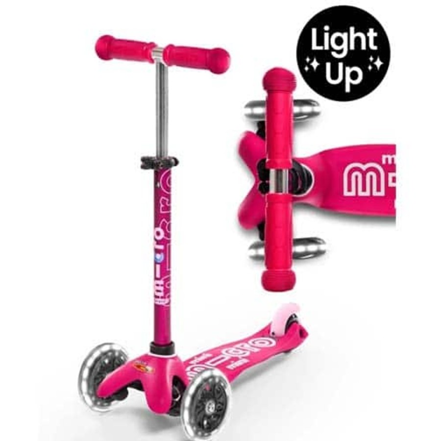 Ride On Toys Micro | Micro Mini Deluxe Led Scooter Pink - Toy Buzz