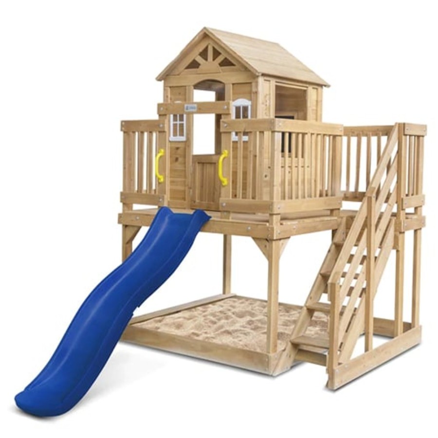 Outdoor Lifespan Kids | Lifespan Kids Silverton Cubby House With 1.8M Blue Slide - Toy Buzz