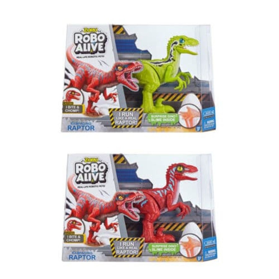 Toys & Games Robo Alive | Robo Alive Robotic Rampaging Raptor With Slime Assorted - Toy Buzz