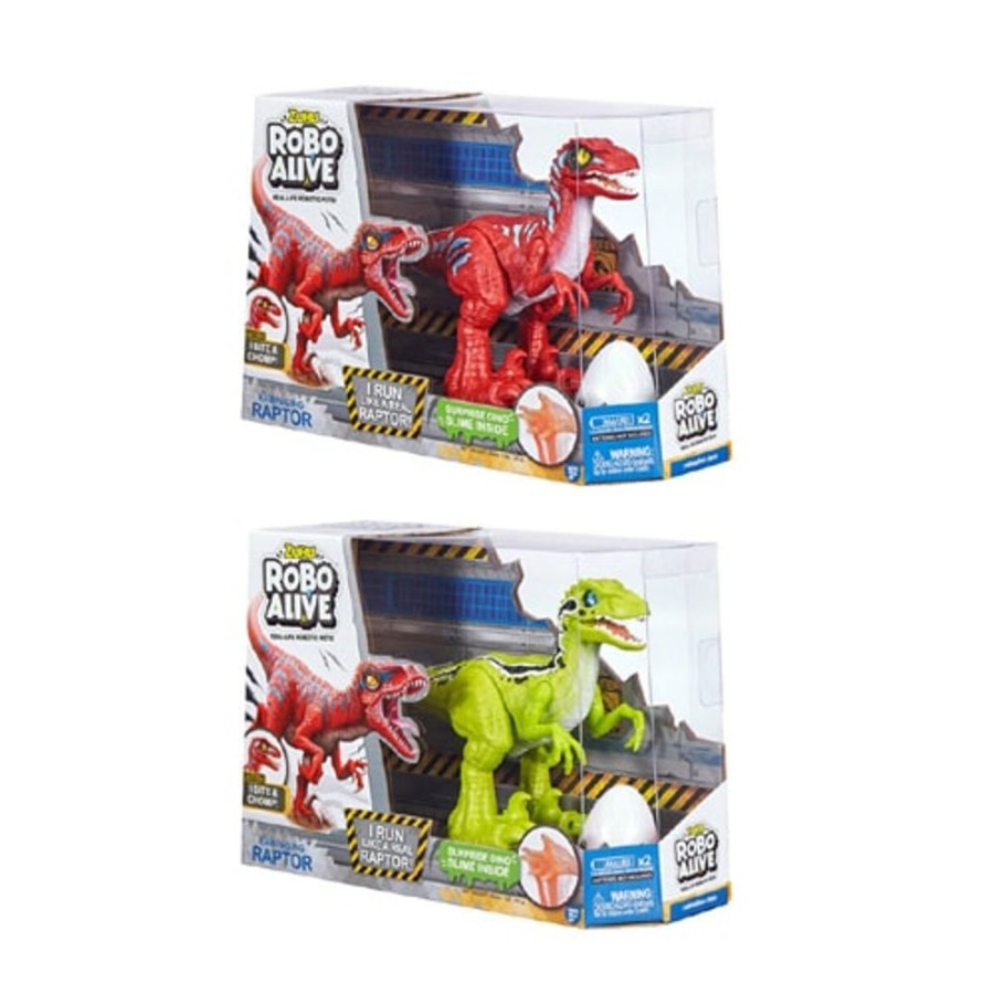 Toys & Games Robo Alive | Robo Alive Robotic Rampaging Raptor With Slime Assorted - Toy Buzz