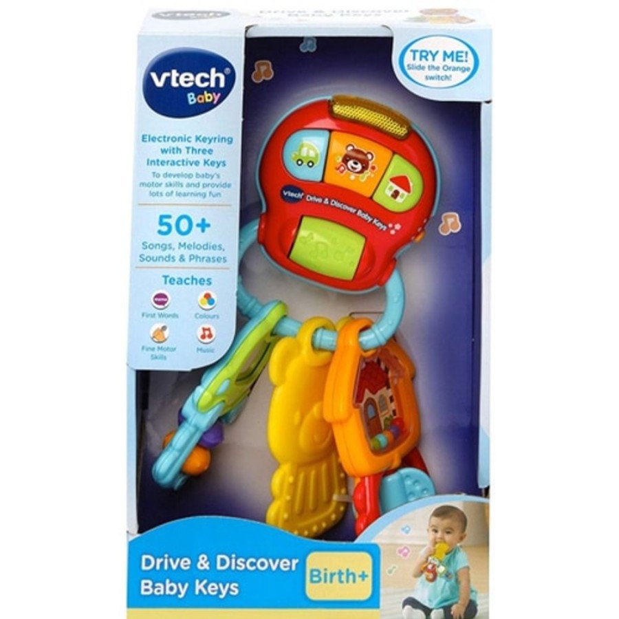 Infant And Baby Vtech | Vtech Drive And Discover Baby Keys - Toy Buzz