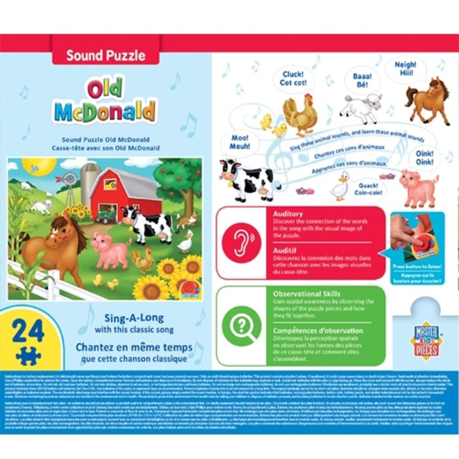 Toys & Games Misc | Masterpieces Puzzle Educational Sing-A-Long Old Mcdonald Puzzle 24 Pieces - Toy Buzz