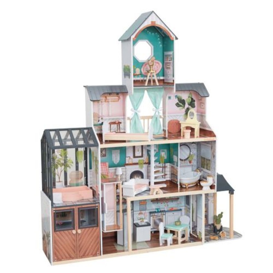 Toys & Games KidKraft | Kidkraft Celeste Mansion Dollhouse With Ez Kraft Assembly - Toy Buzz