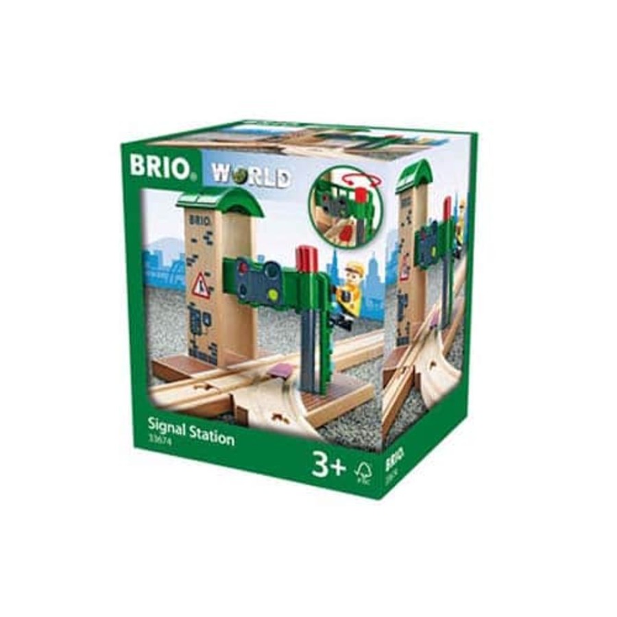 Toys & Games Brio | Brio Signal Station 2 Pieces - Toy Buzz