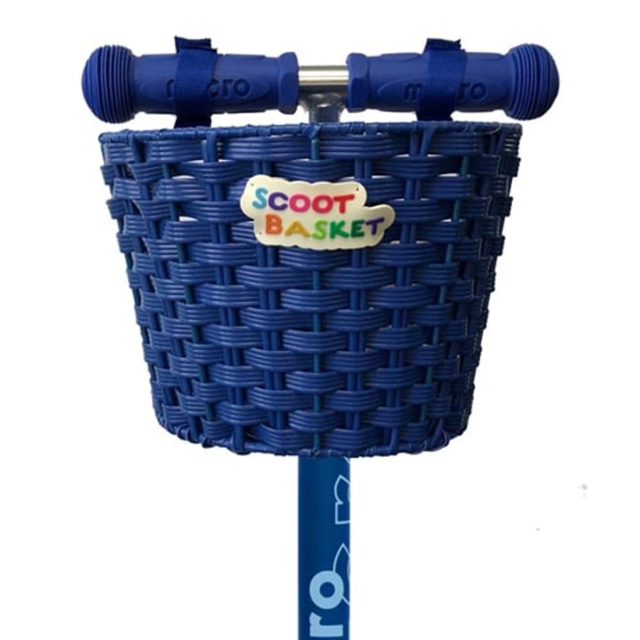 Ride On Toys Micro | Micro Scooter Bike Basket Blue - Toy Buzz