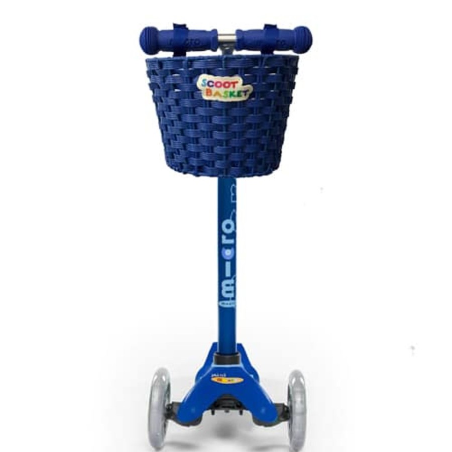 Ride On Toys Micro | Micro Scooter Bike Basket Blue - Toy Buzz