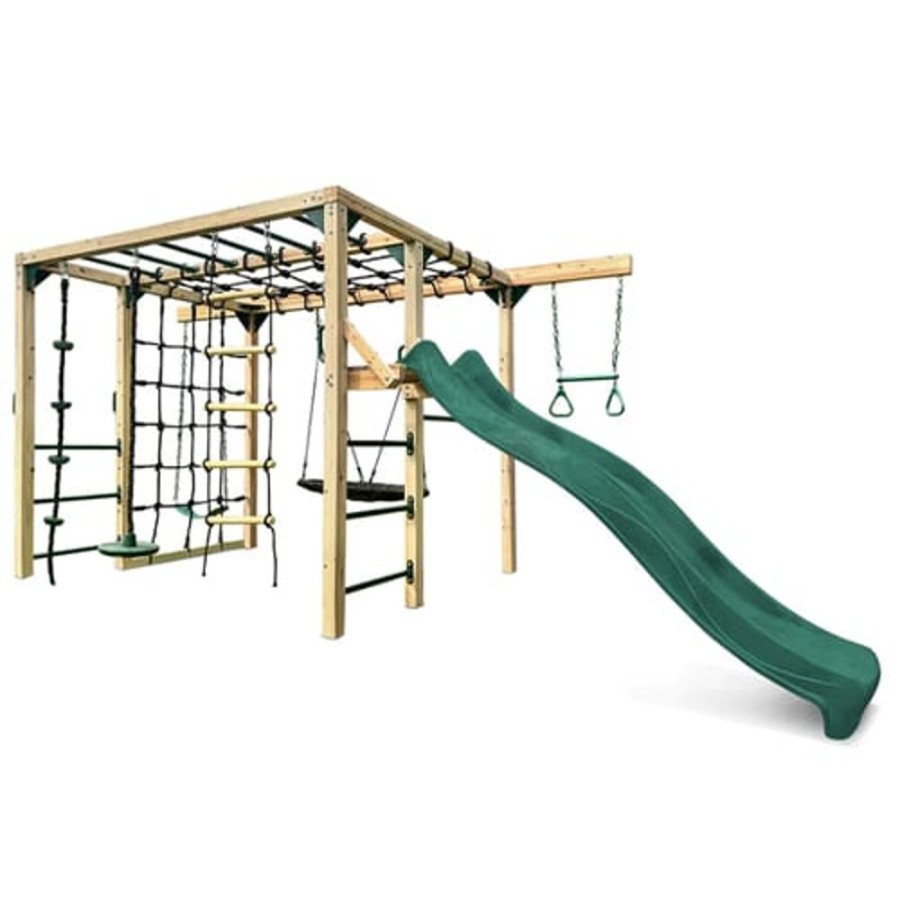 Outdoor Lifespan Kids | Lifespan Kids Orangutan Climbing Cube Jungle Gym All-In-One Play Centre Green Slide - Toy Buzz