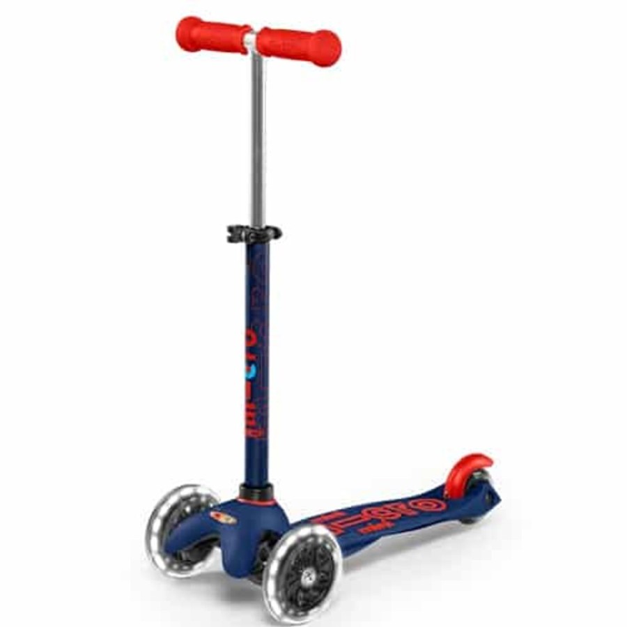 Ride On Toys Micro | Micro Mini Deluxe Scooter Led Navy Blue - Toy Buzz