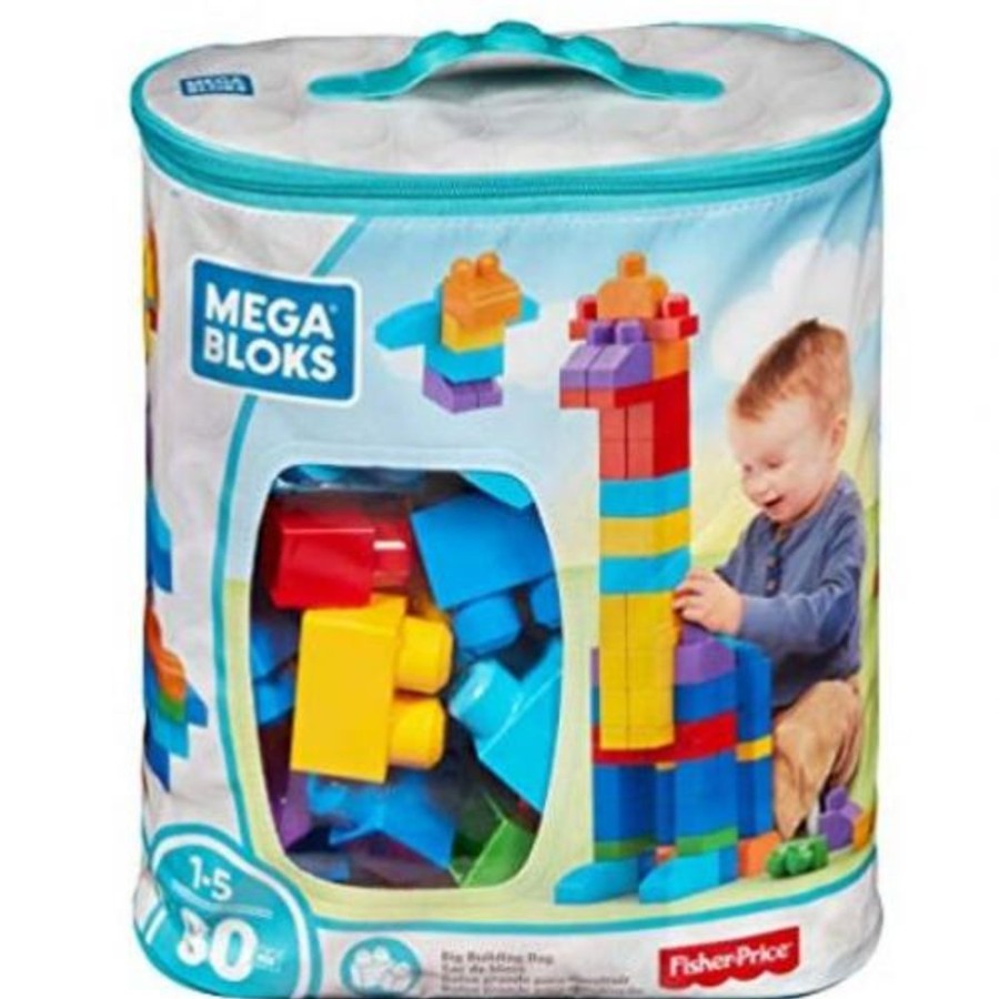 Infant And Baby Mega Bloks | Mega Bloks Big Building Bag 80 Pieces Classic - Toy Buzz