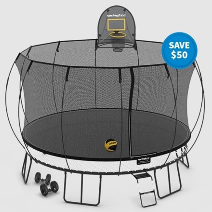 Outdoor Springfree | Springfree Jumbo Round Trampoline Bundle Moving Bundle - Toy Buzz