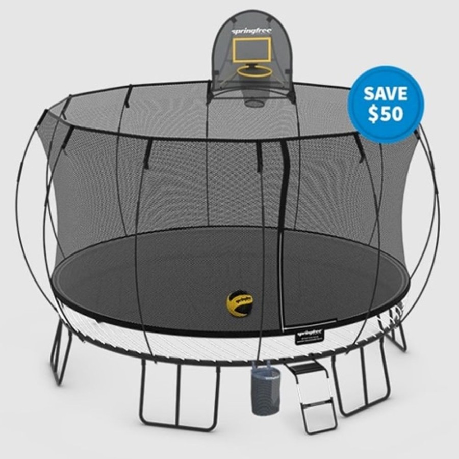 Outdoor Springfree | Springfree Jumbo Round Trampoline Bundle - Sports Bundle - Toy Buzz