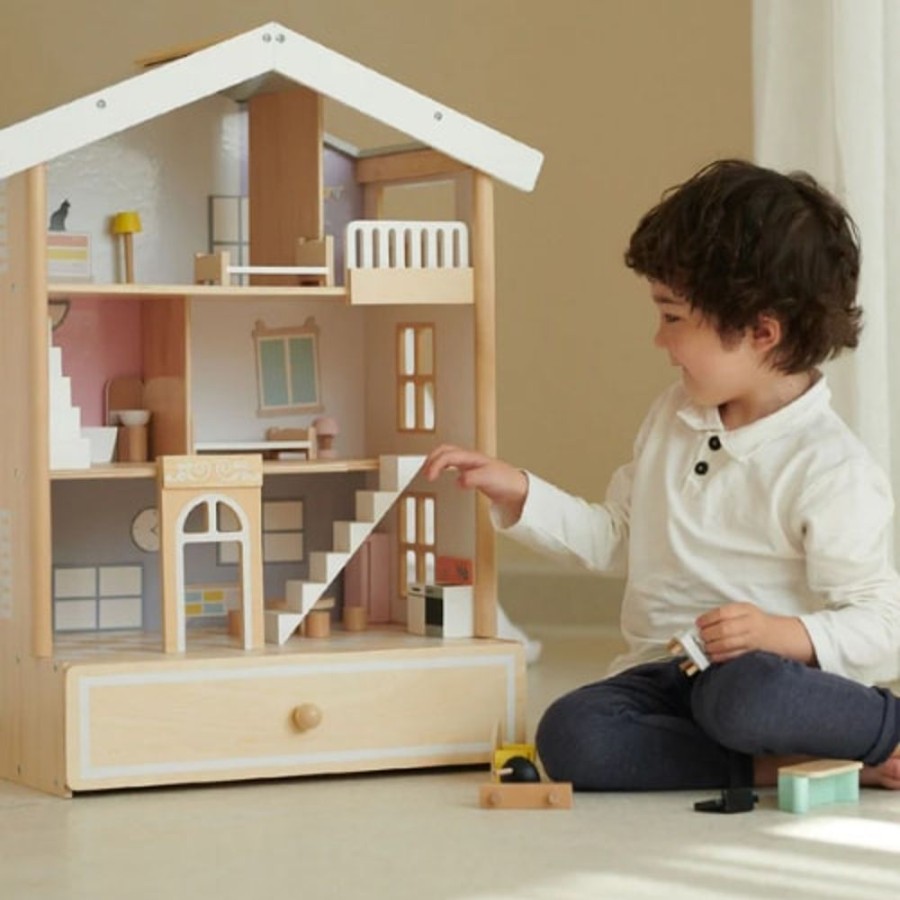 Toys & Games Lifespan Kids | Lifespan Kids Happy Villa Dollhouse By Classic World - Toy Buzz