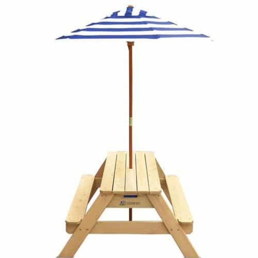 Outdoor Lifespan Kids | Lifespan Kids Sunrise Sand And Water Table With Umbrella - Toy Buzz