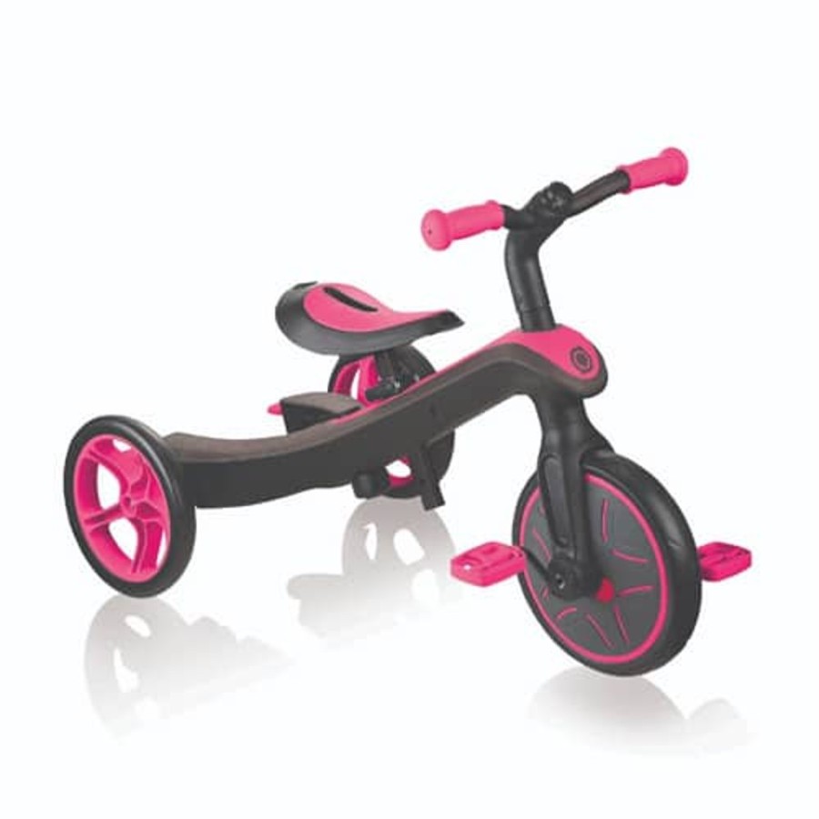 Ride On Toys Globber | Globber Explorer Trike 4 In 1 Fuchsia Pink - Toy Buzz