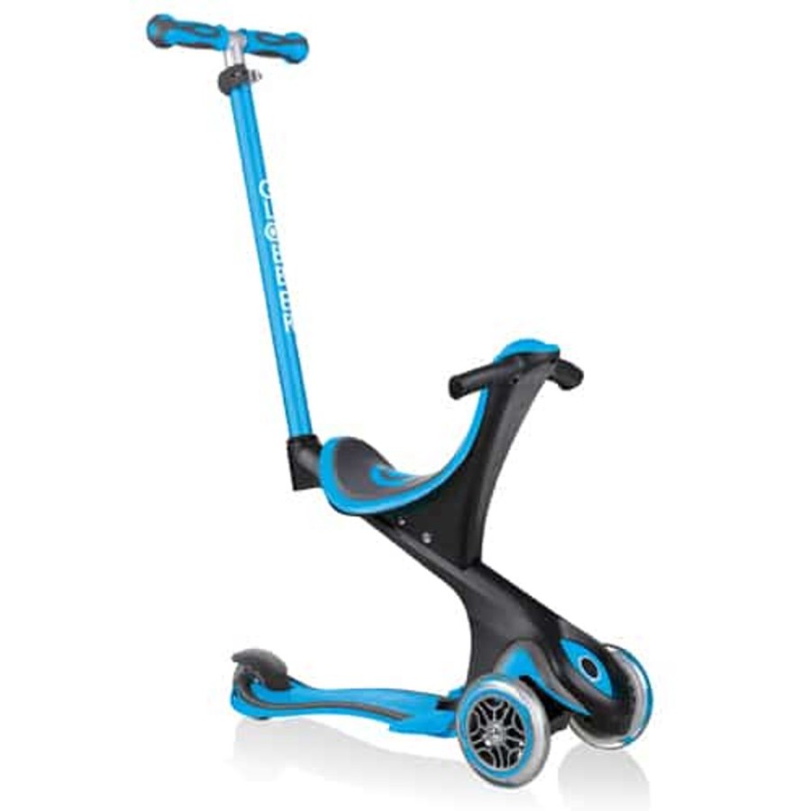 Ride On Toys Globber | Globber Go Up Comfort 5 In 1 Kids Scooter Sky Blue - Toy Buzz