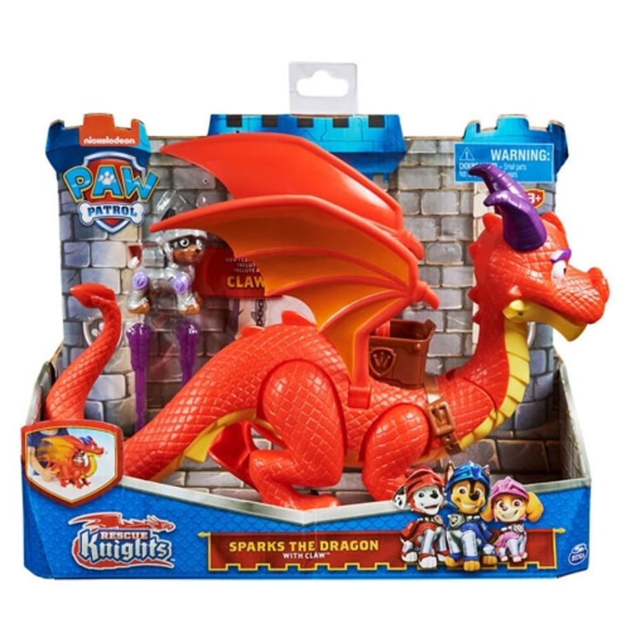 Toys & Games paw patrol | Paw Patrol Rescue Knights Sparks Dragon And Claw - Toy Buzz