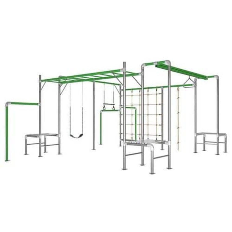 Outdoor Lifespan Kids | Lifespan Kids Junior Jungle Madagascar Monkey Bar Frame Play Set V2 - Toy Buzz