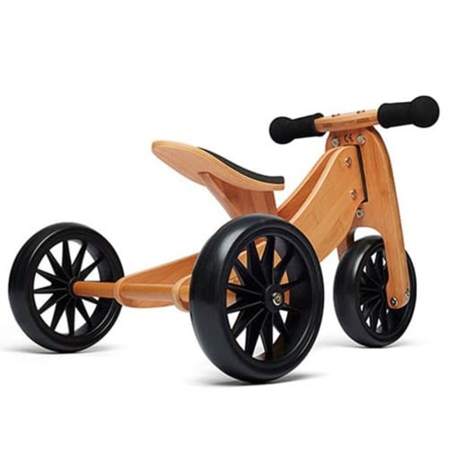 Ride On Toys Kinderfeets | Kinderfeets Tiny Tot 2 In 1 Trike Bamboo - Toy Buzz