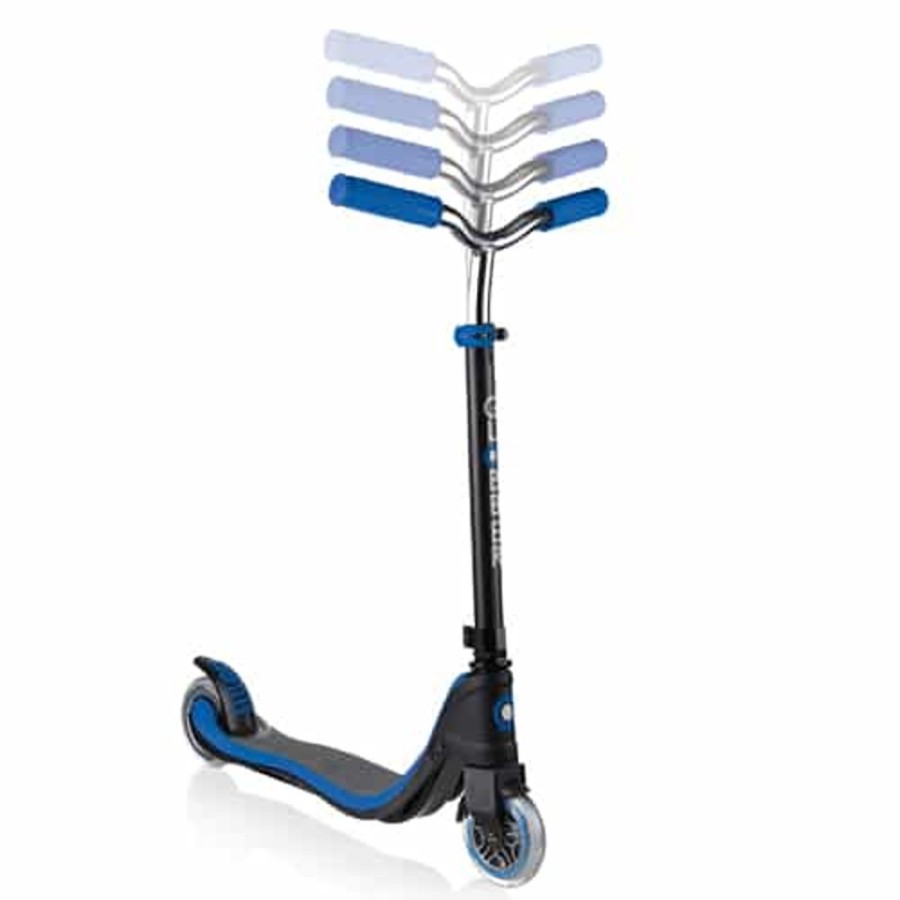 Ride On Toys Globber | Globber Flow 125 Lights Scooter Black Blue - Toy Buzz