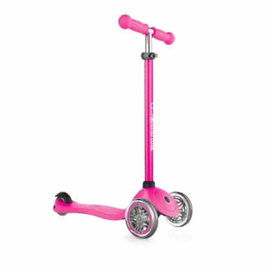 Ride On Toys Globber | Globber Primo V2 Kids Scooter Neon Pink With Lights Foldable - Toy Buzz