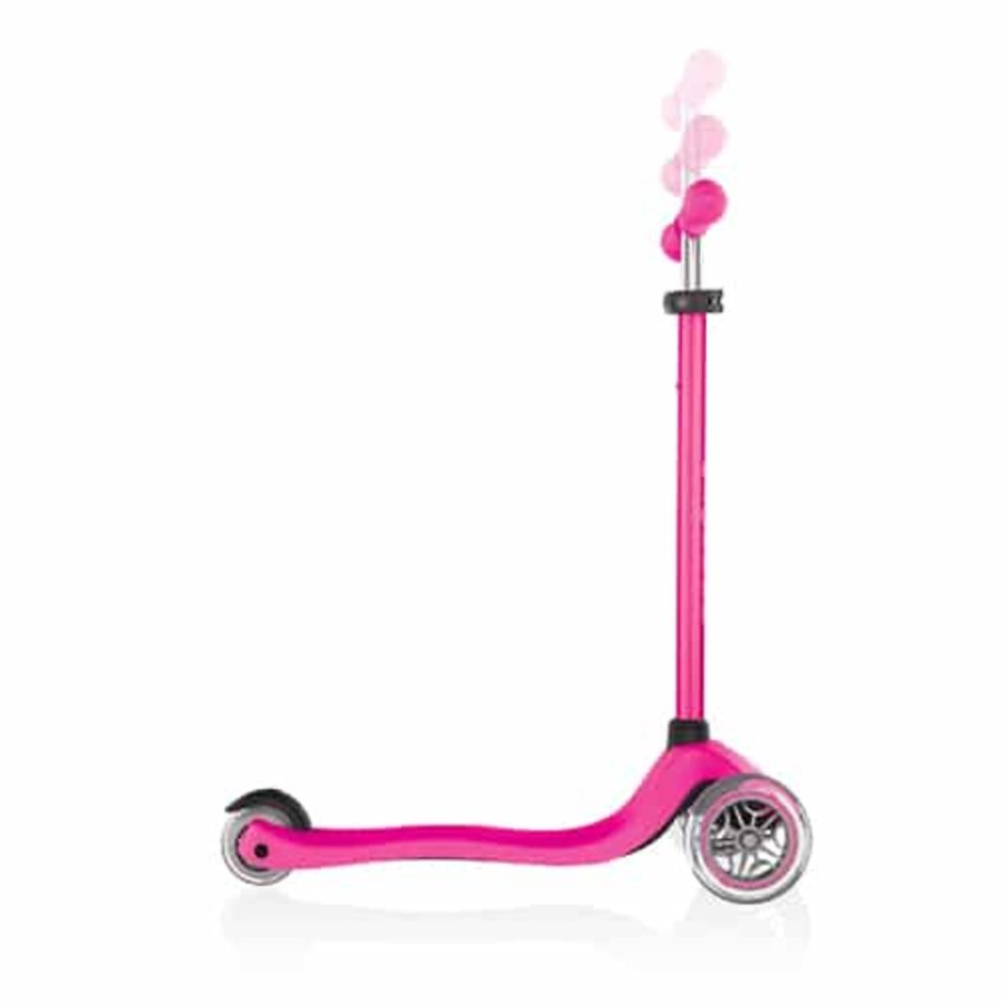 Ride On Toys Globber | Globber Primo V2 Kids Scooter Neon Pink With Lights Foldable - Toy Buzz