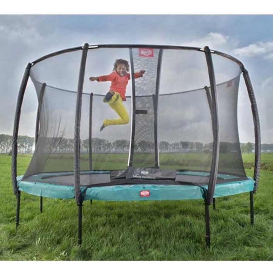 Outdoor Berg | Berg Champion 12Ft Trampoline Green Plus Safety Net Deluxe 380Cm - Toy Buzz