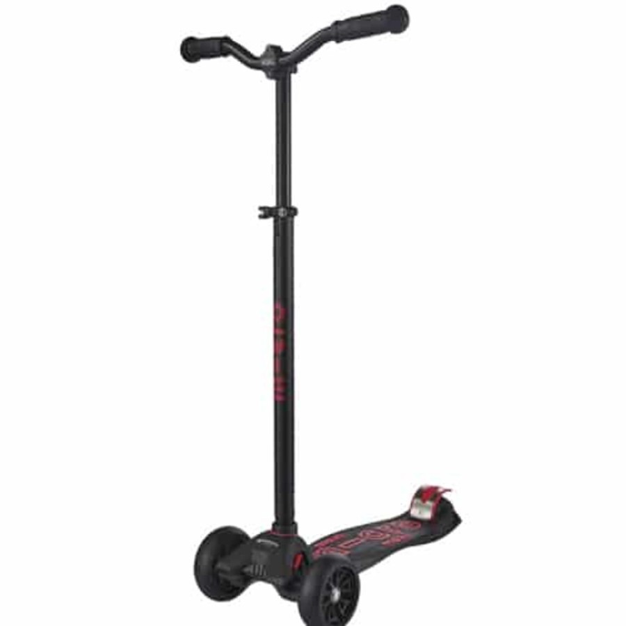 Ride On Toys Micro | Micro Maxi Deluxe Pro Scooter Black And Red - Toy Buzz