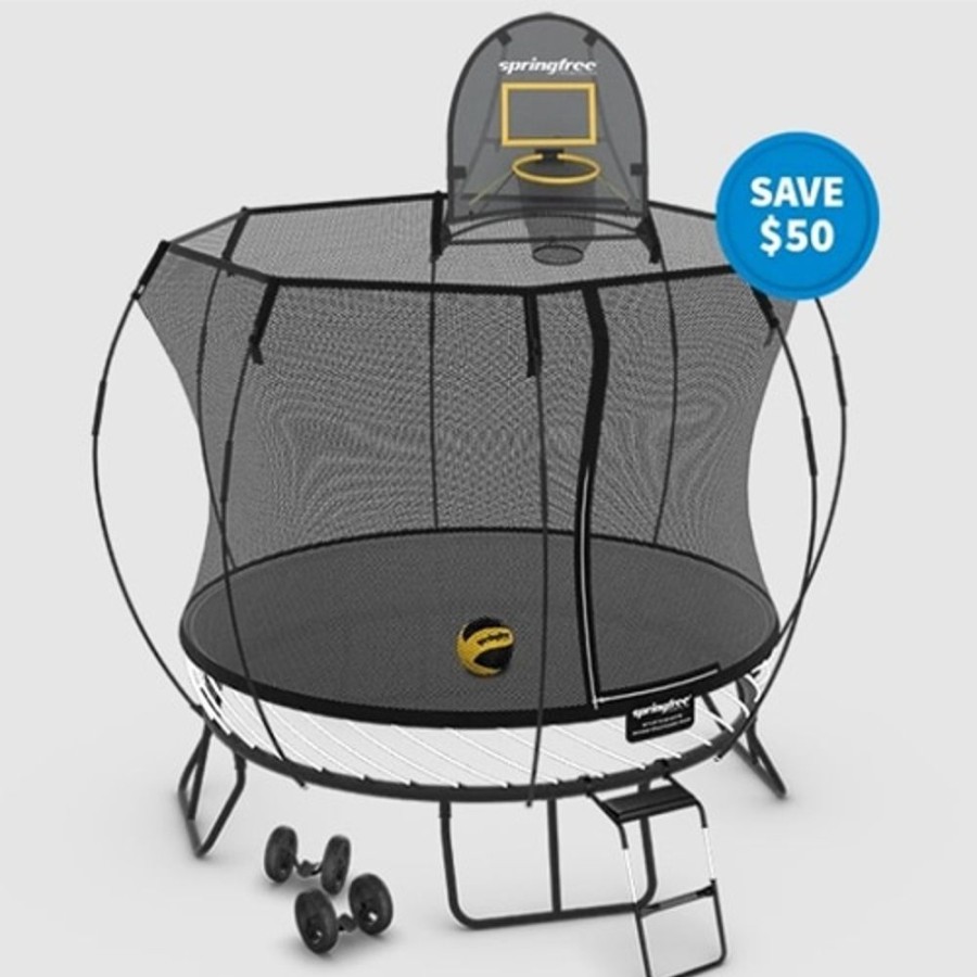 Outdoor Springfree | Springfree Compact Round Trampoline Bundle - Moving Bundle - Toy Buzz