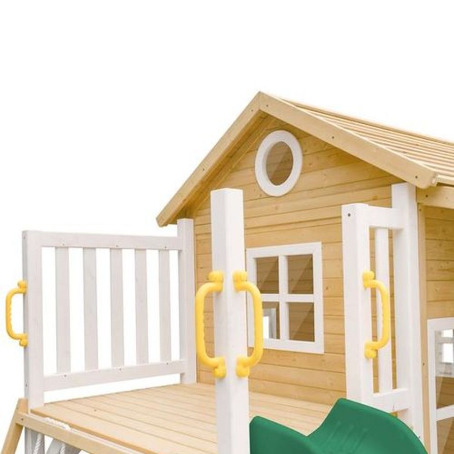 Outdoor Lifespan Kids | Lifespan Kids Finley Cubby House With Green Slide - Toy Buzz