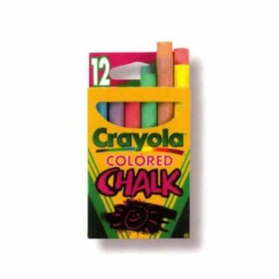 Arts & Craft Crayola | Crayola Chalk Sticks Coloured 12 Pack - Toy Buzz