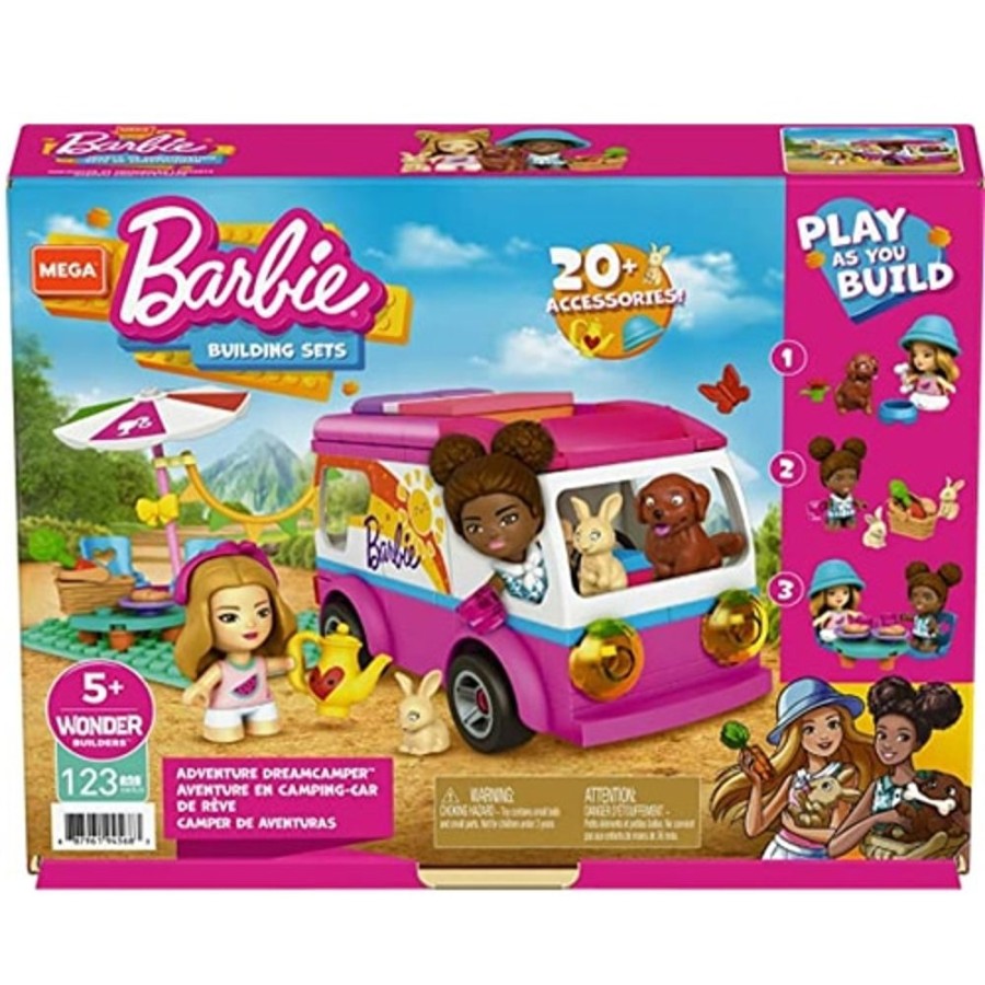 Toys & Games Mega Bloks | Mega Bloks Construx Barbie Adventure Dreamcamper - Toy Buzz