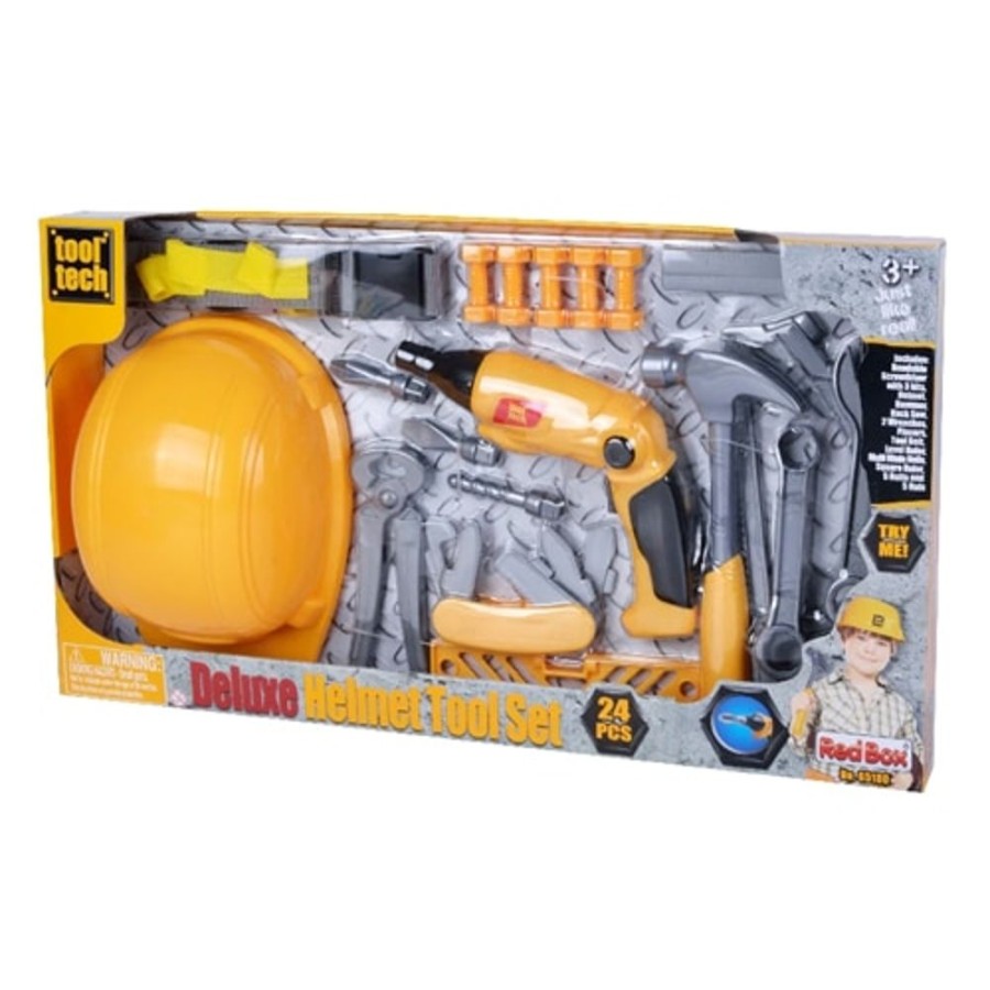 Toys & Games Misc | Tool Tech Deluxe Helmet Tool Set With Power Drill - Toy Buzz