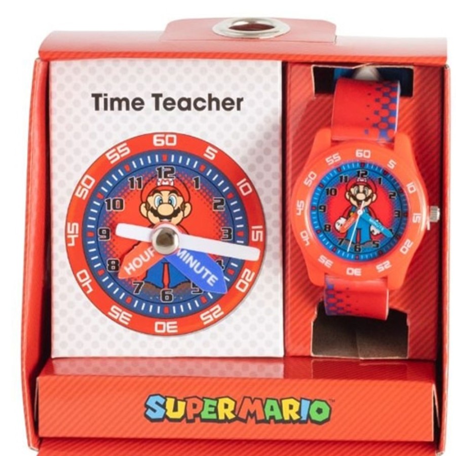 Kids Accessories Misc | Super Mario Time Teacher Watch Pack Red And Blue - Toy Buzz