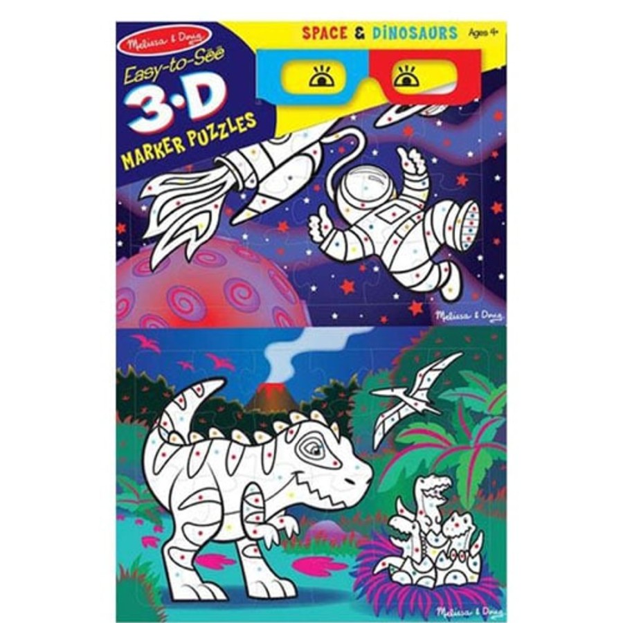 Toys & Games Melissa & Doug | Melissa And Doug Easy To See 3D Colouring Puzzle - Toy Buzz