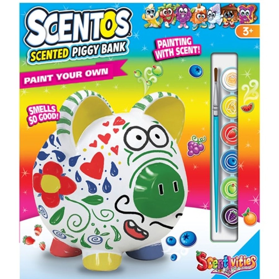 Arts & Craft Misc | Scentos Scented Paint Your Own Piggy Bank - Toy Buzz